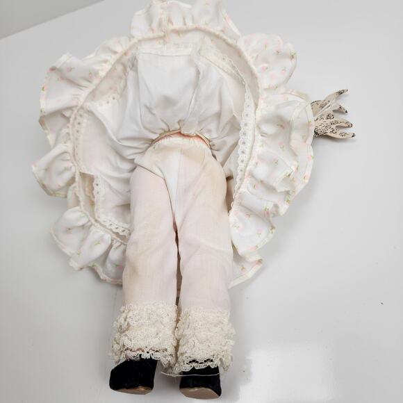 Effanbee MARY HAD A LITTLE LAMB Doll 11" 1983 w/ Lamb Cut-Out Hard Plastic Doll - Picture 9 of 13